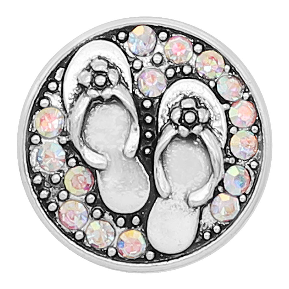 Iridescent Crystal Sandals Snap - Gracie Roze