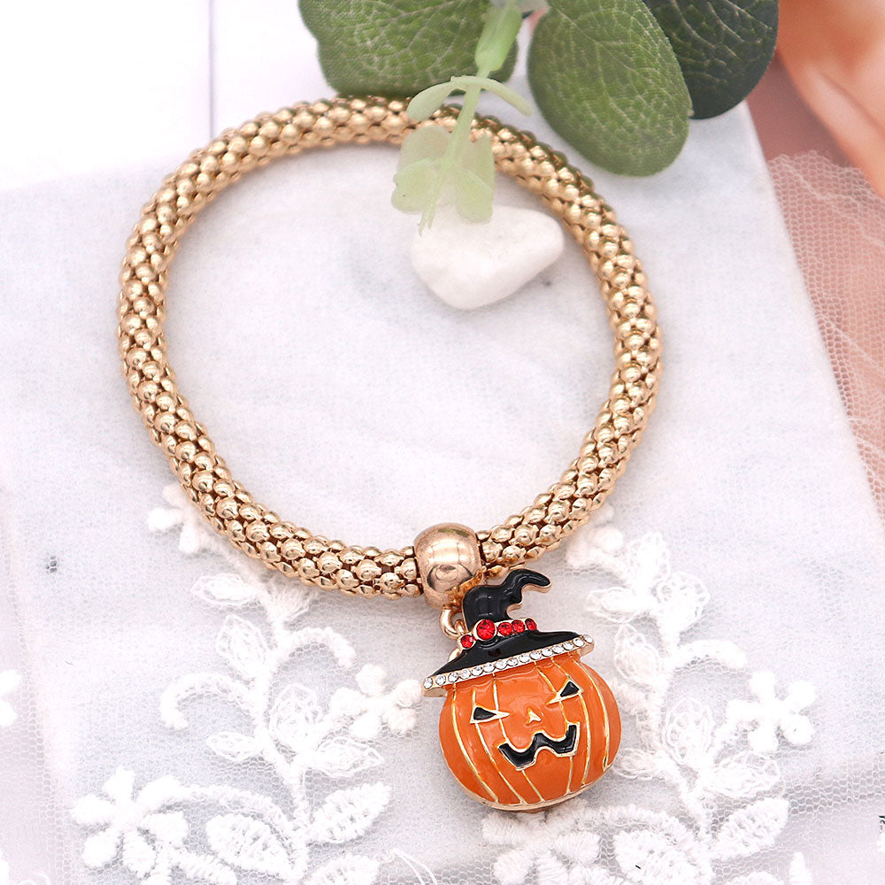 Spooky Pumpkin Gold Snap - Gracie Roze