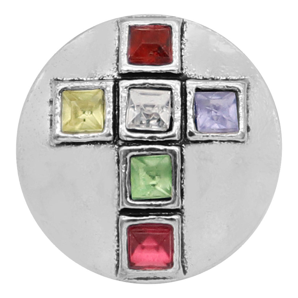 Stained Glass Crystal Cross Snap - Gracie Roze