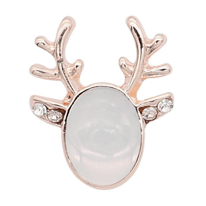 Rose Gold Opal Deer Mini Snap - Gracie Roze