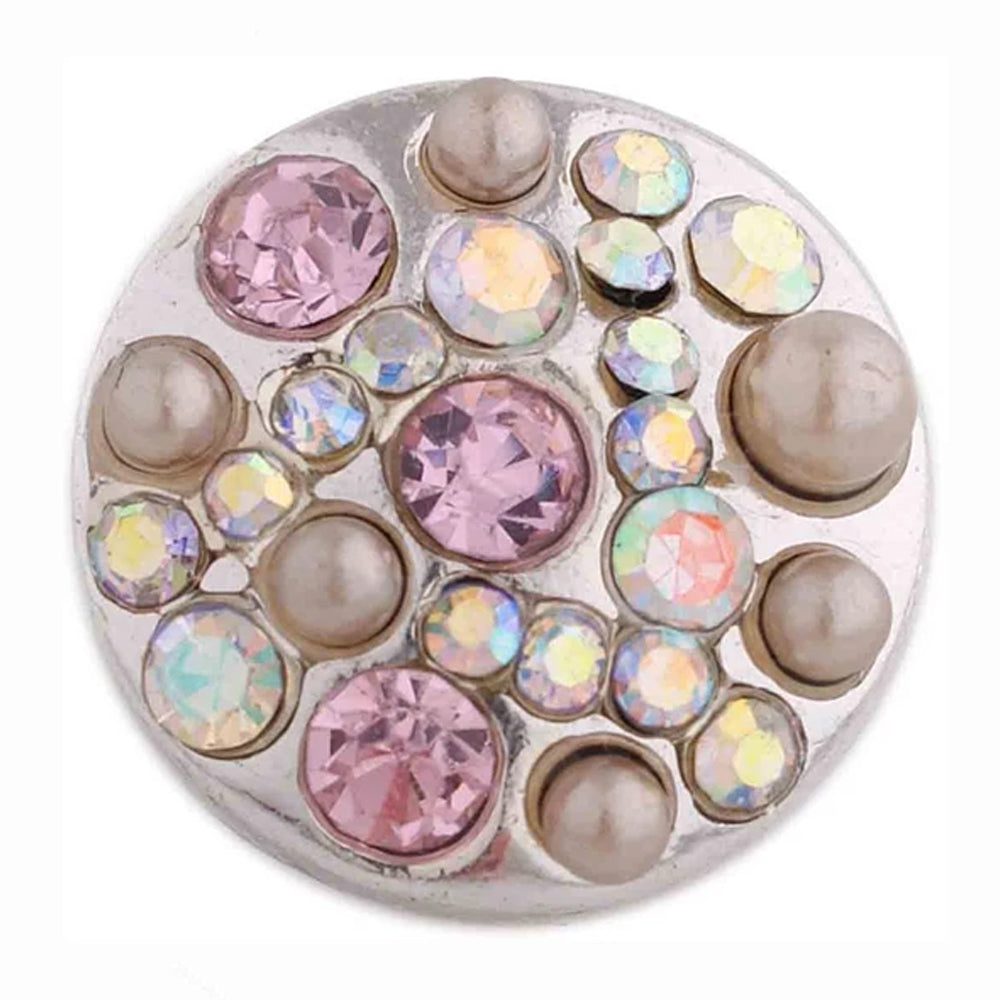 Blush Cluster Pearl Mini Snap - Gracie Roze