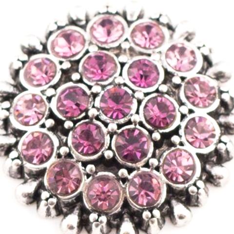 Purple and Pink Crystal Layered Snap - Gracie Roze
