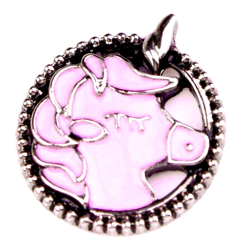 Metal Pink Unicorn Snap - Gracie Roze