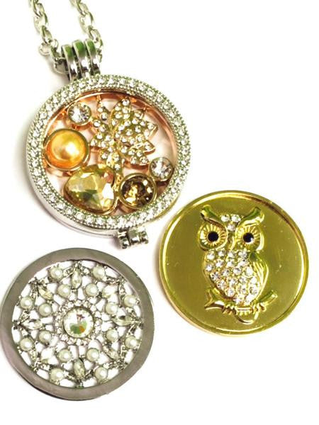 Pearls and Hearts,  Pearl Web, and Owl Coin Set - Gracie Roze