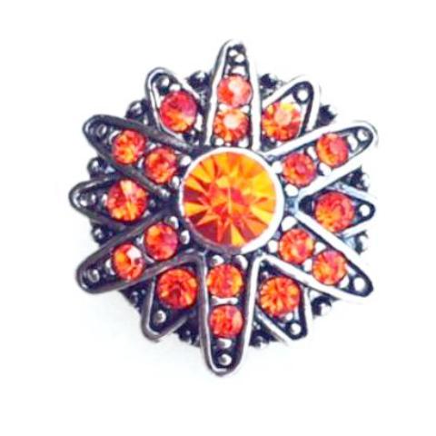 Double Orange Starburst Snap-currently out of stock - Gracie Roze