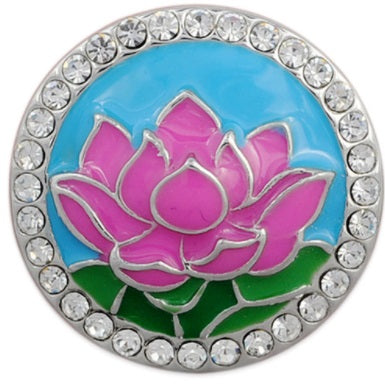 Painted Lotus Crystal Snap - Gracie Roze