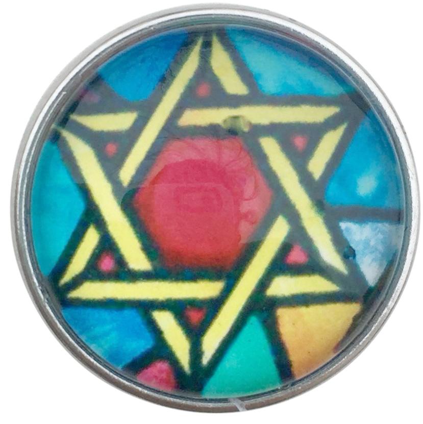Colorful Star of David Snap - Gracie Roze