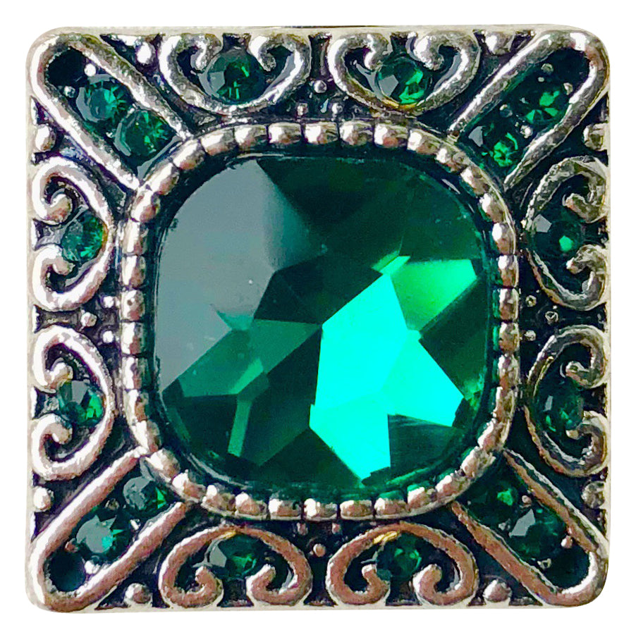 Square Emerald Snap - Gracie Roze