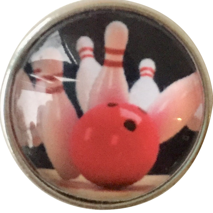 Bowling Red Ball Snap - Gracie Roze