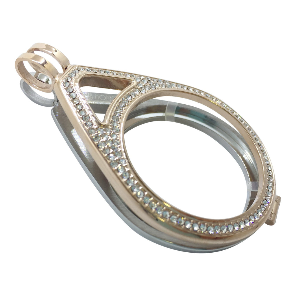 Rose Gold and Silver Teardrop Holder - Gracie Roze