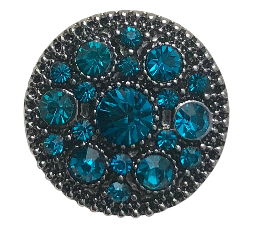 Teal Crystals Magnificent Snap - Gracie Roze