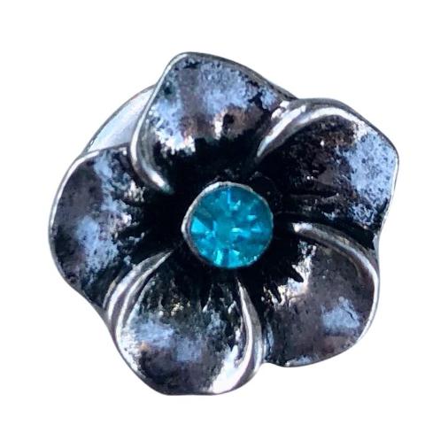 Flower Blue Mini Snap - Gracie Roze