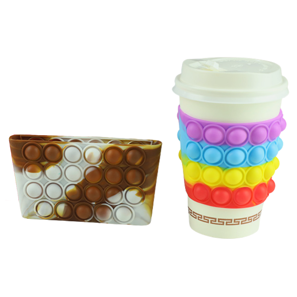 Pop It Fidget Toy Coffee Cup Holder Sleeve - Gracie Roze