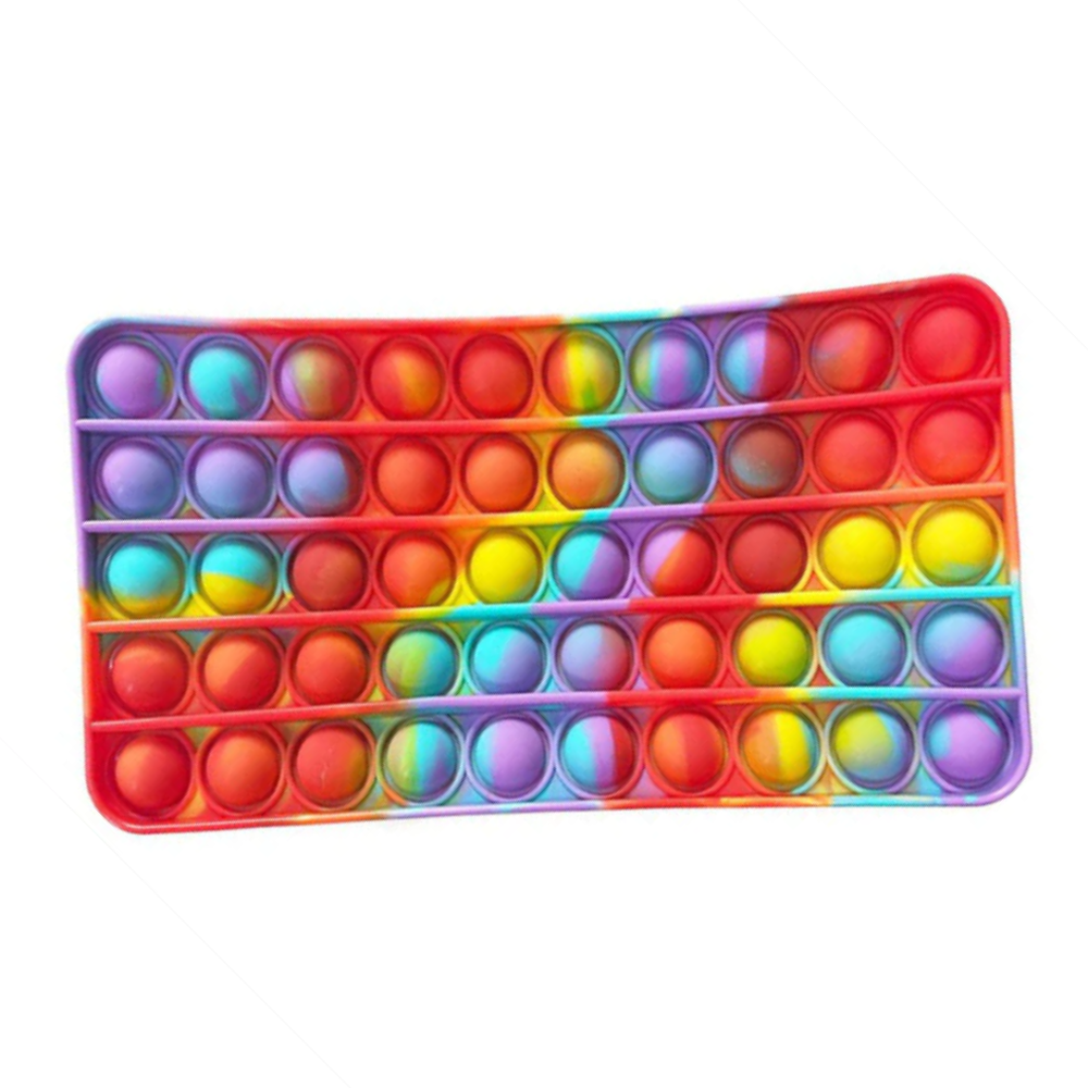 Pop It Fidget Toy Rainbow Tie Dye Pencil Case - Gracie Roze