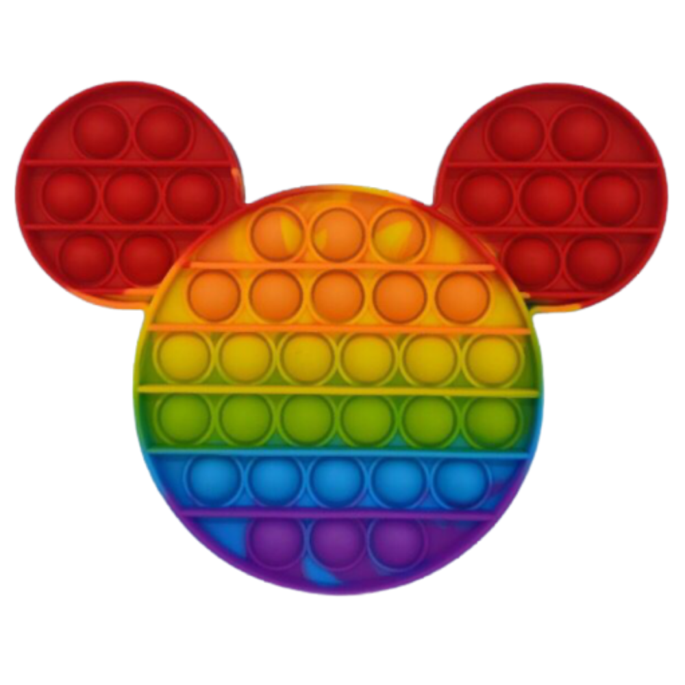 Pop It Fidget Toy Rainbow Mouse - Gracie Roze
