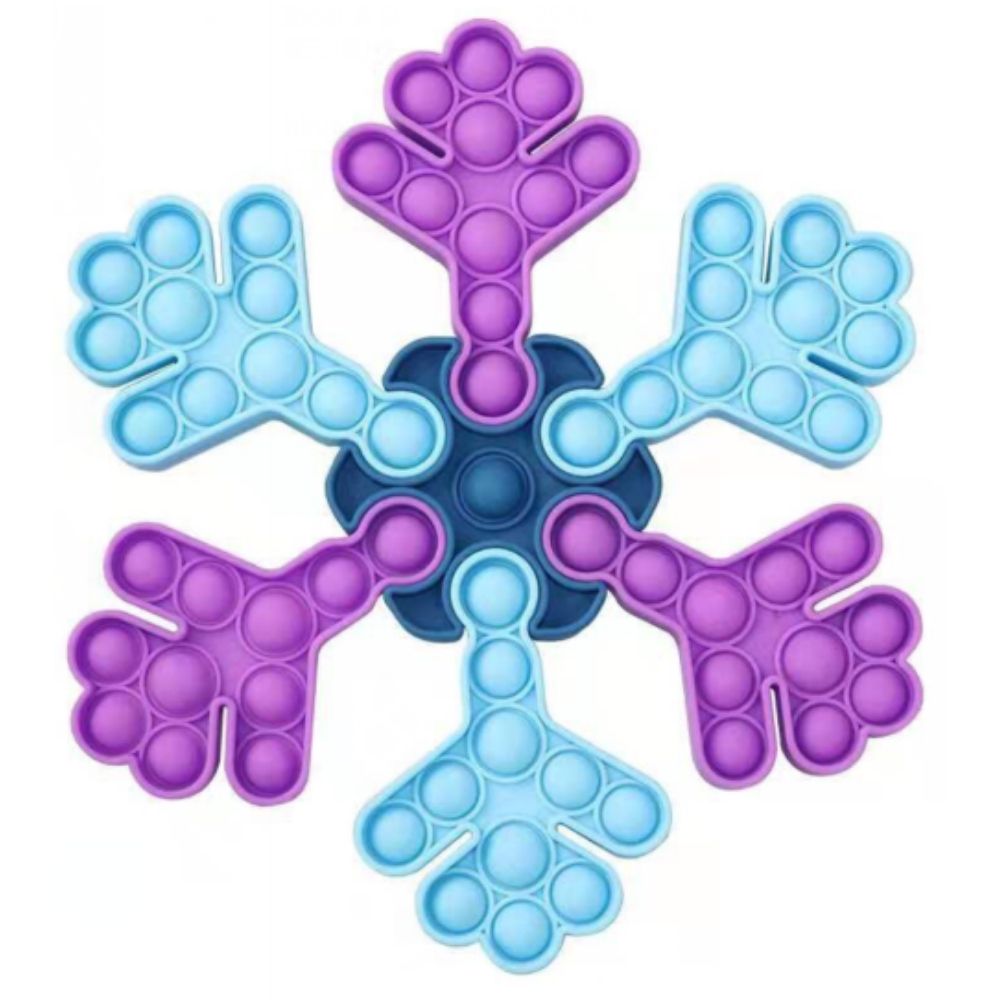 Pop It Fidget Toy Frozen Puzzle Snowflake - Gracie Roze