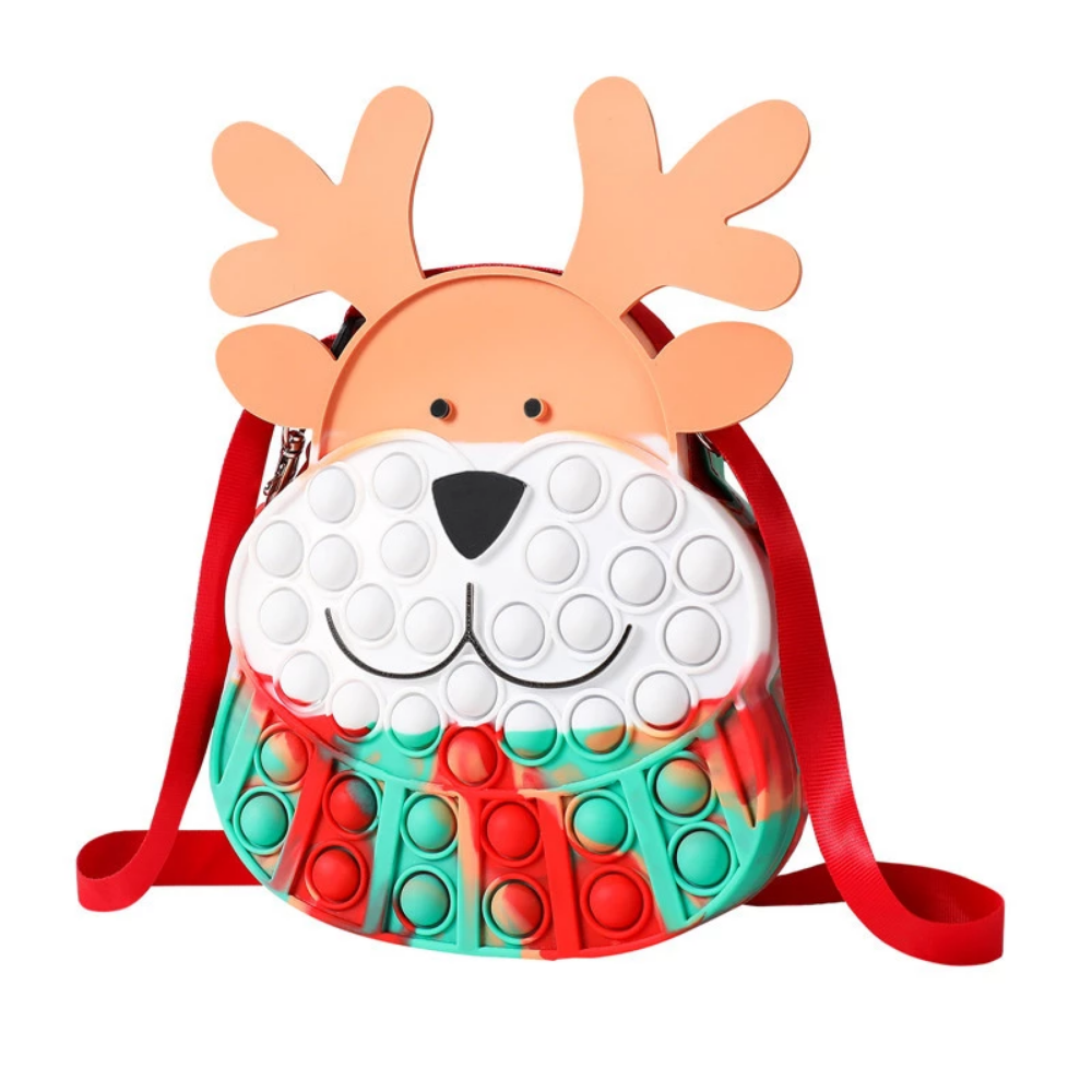 Pop It Fidget Toy Reindeer Purse - Gracie Roze