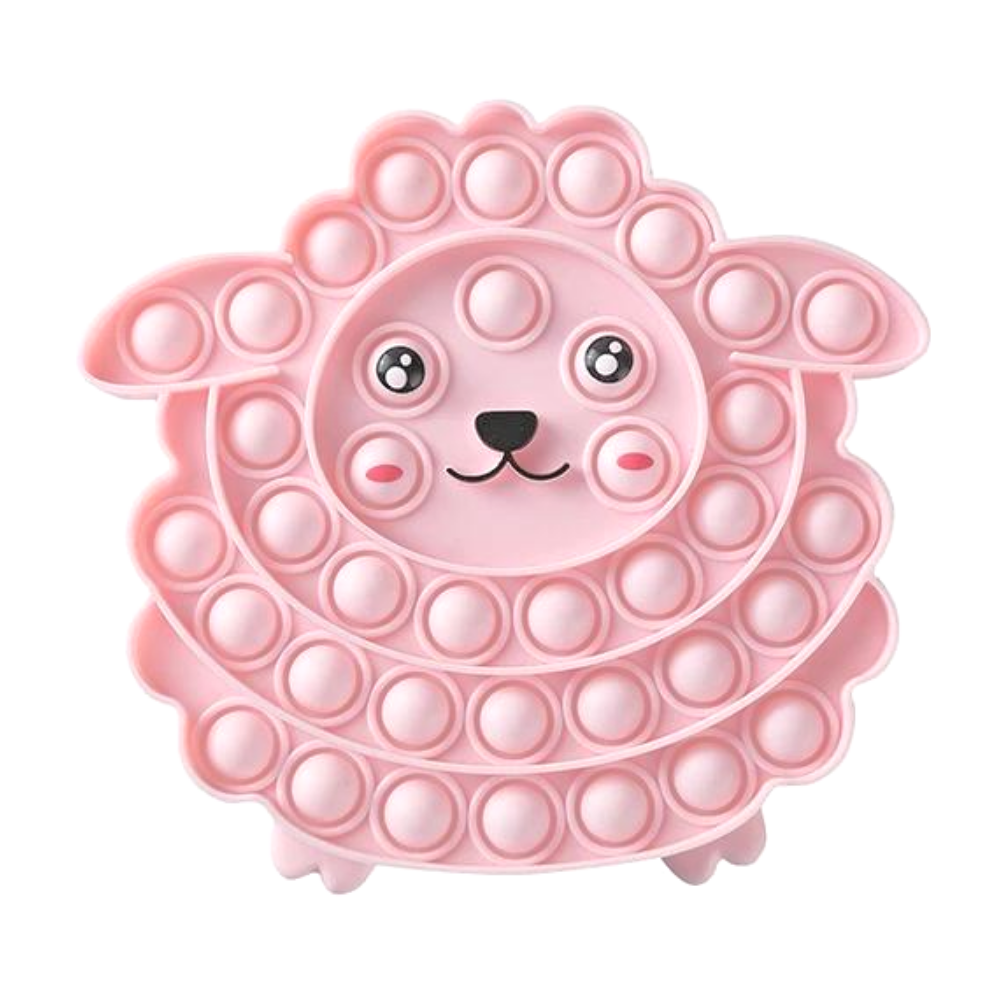 Pop It Fidget Toy Pink Lamb Sheep - Gracie Roze