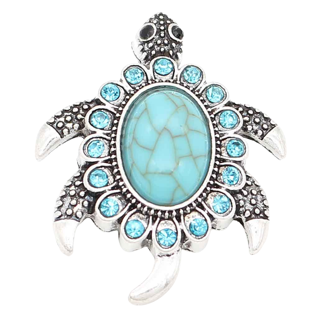 Turtle Turquoise Standard Snap - Gracie Roze