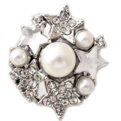 White Pearls and Stars Snap - Gracie Roze