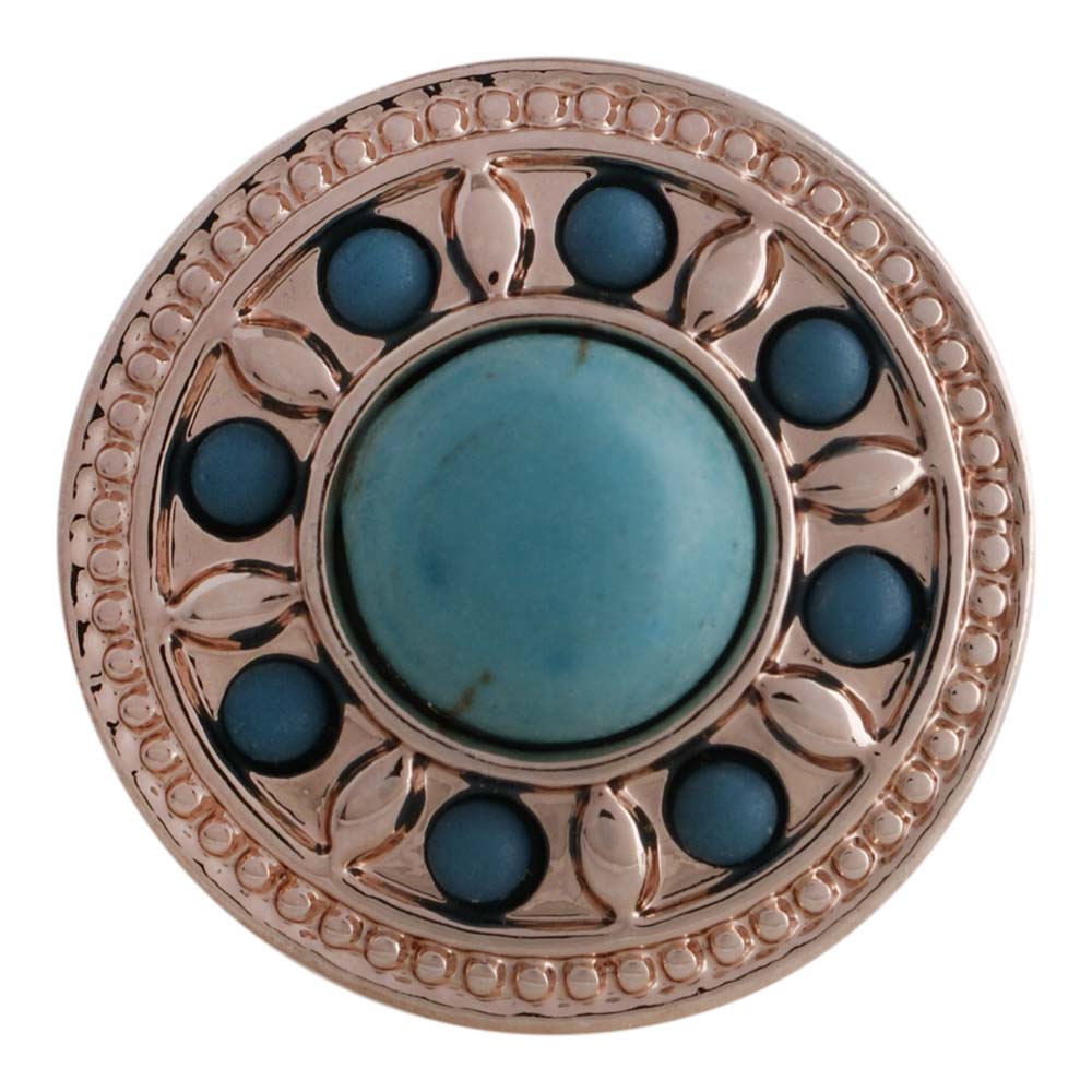 Rose Gold Turquoise Snap - Gracie Roze