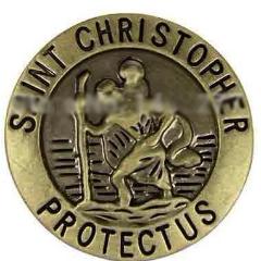Saint Christopher Medal Snap - Gracie Roze