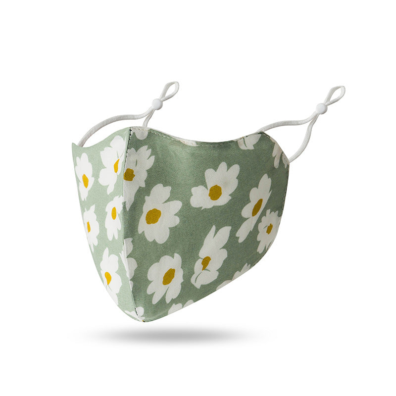 Dots and Daisies Adjustable Face Mask - Gracie Roze