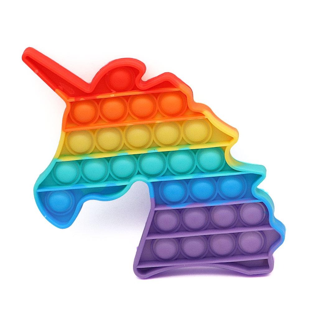 Pop It Fidget Toy Rainbow Unicorn - Gracie Roze
