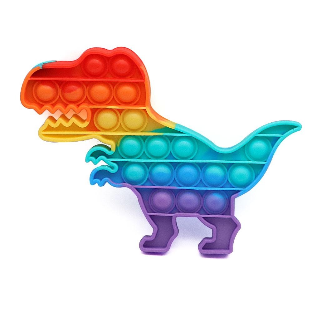 Pop It Fidget Toy Rainbow Dinosaur - Gracie Roze