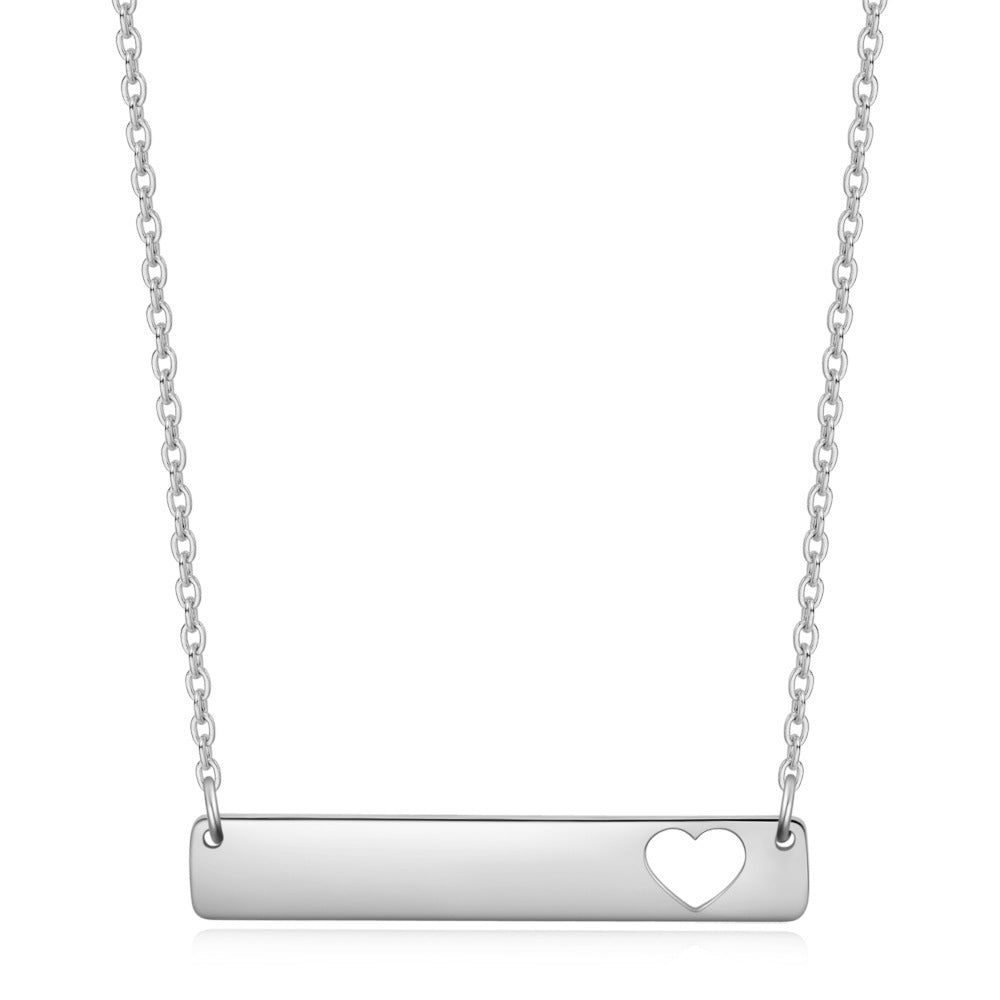 Heart Necklace Silver - Gracie Roze