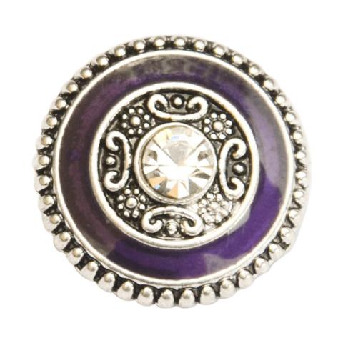 Purple Aztec Crystal Shield Snap - Gracie Roze