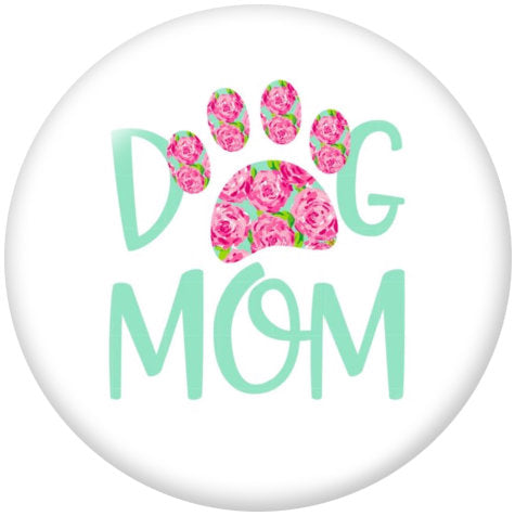 Dog Mom Glass Snap - Gracie Roze