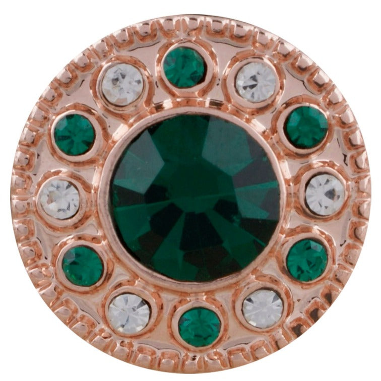 Rose Gold Emerald Eye Mini Snap - Gracie Roze