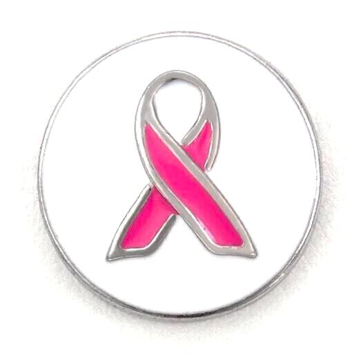 Simple Breast Cancer Ribbon Snap - Gracie Roze