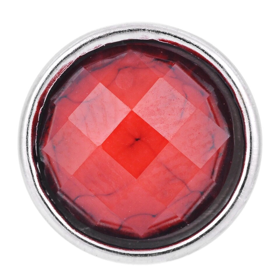 Diamond Cut Red Mini Snap - Gracie Roze