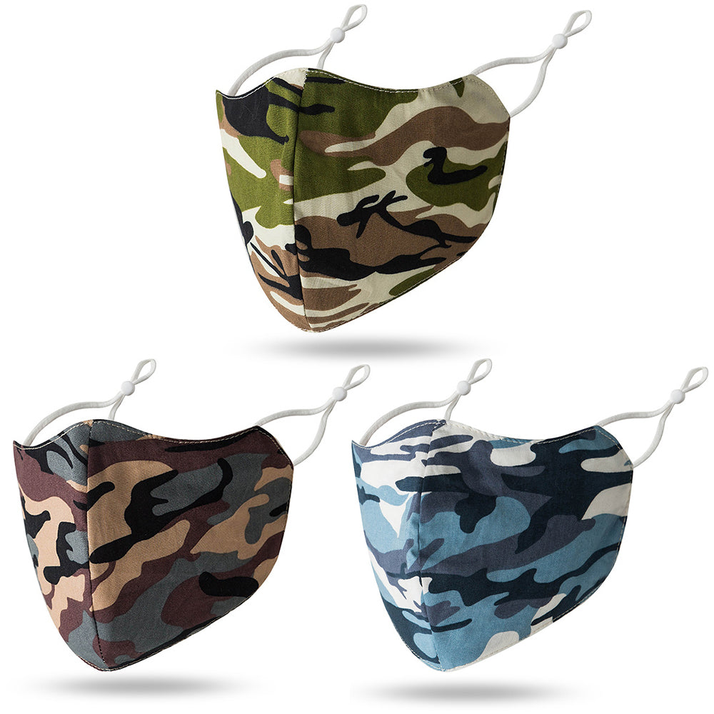 Army Cloth Adjustable Face Mask - Gracie Roze