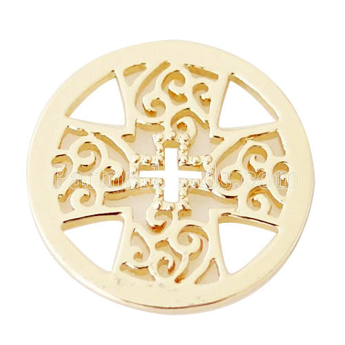 Gold Celtic Cross Coin - Gracie Roze