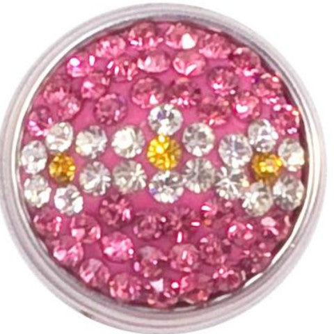 Pink Crystals with Daisy Snap - Gracie Roze