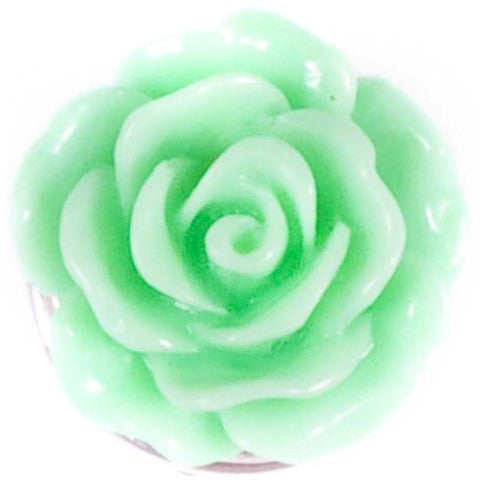 Resin Green Rose Snap - Gracie Roze