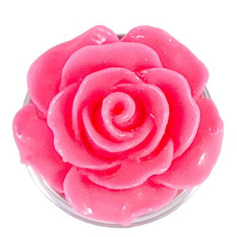 Pink Resin Flower Snap - Gracie Roze