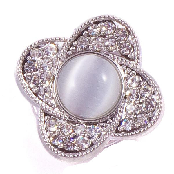 Pearl Four Point Crystal Snap - Gracie Roze