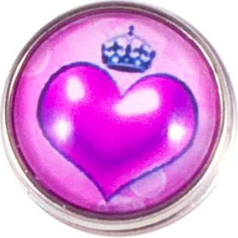 Princess Heart Purple Snap - Gracie Roze