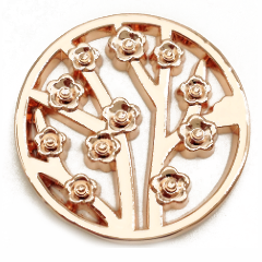 Rose Gold Flowering Tree Coin - Gracie Roze
