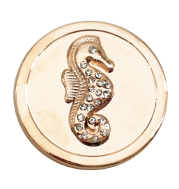 Rose Gold Seahorse Coin - Gracie Roze