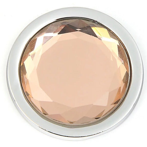 Peach Faceted Coin - Gracie Roze