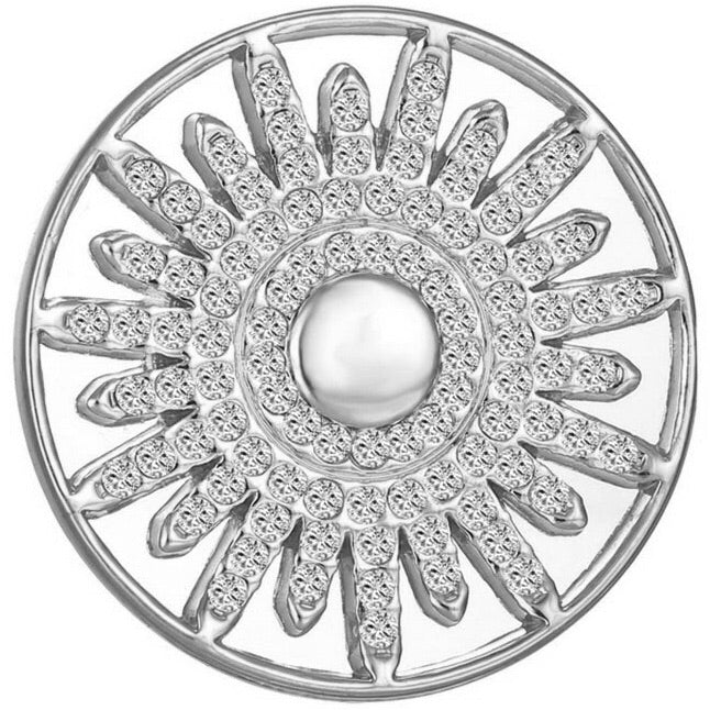 Silver or Gold Sunburst Coin - Gracie Roze