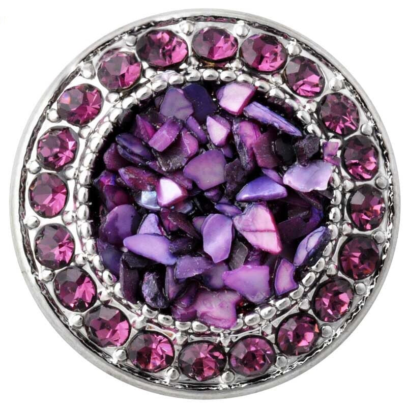 Purple Shell Crystal Snap - Gracie Roze