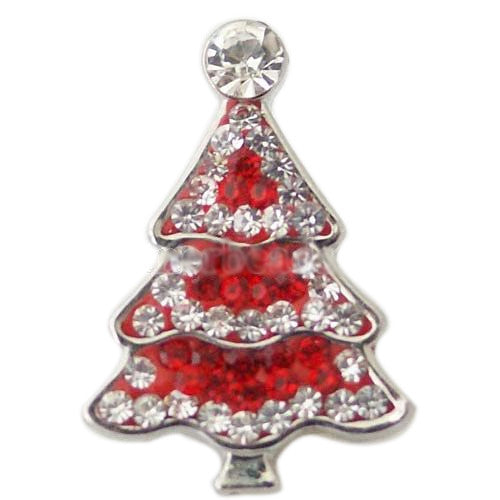 Red and White Crystal Tiered Tree Snap - Gracie Roze