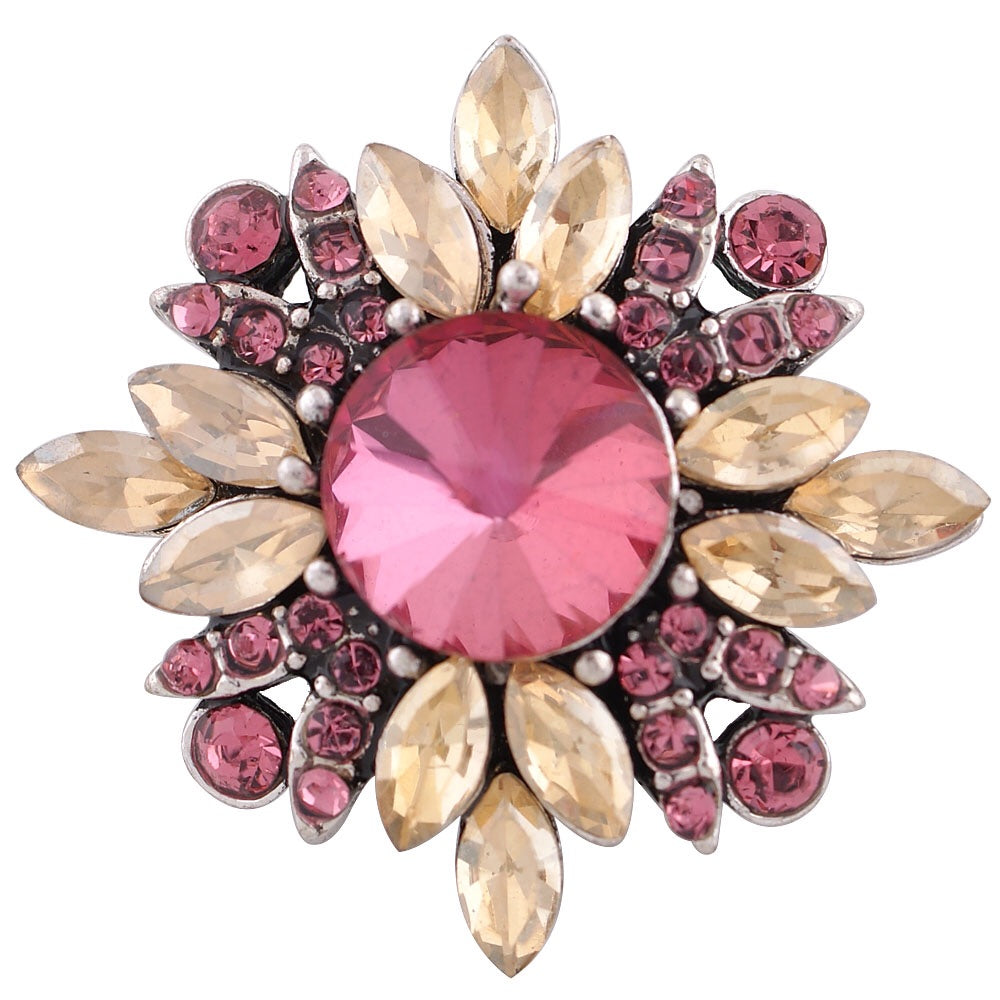 Pink and Blush Blooming Crystal Snap - Gracie Roze
