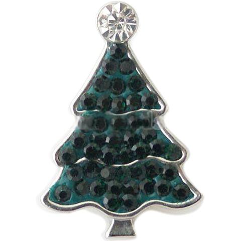 Dark Green Crystal Christmas Tree Snap - Gracie Roze
